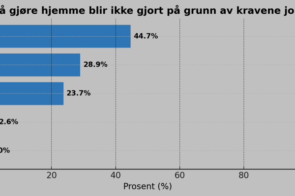 Får ikke gjort ting hjemme